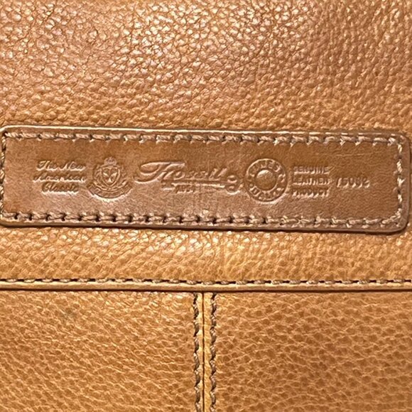 Fossil Full Leather Shoulder Bag Purse Front Pockets Adjustable Strap 75082 - Picture 7 of 13